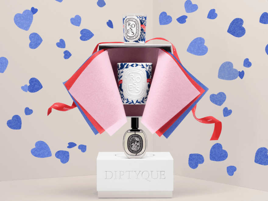 「ディプティック」から2026年バレンタイン限定コレクションが登場。アーティストが描くモダンな“青いローズ”を大切な人へ