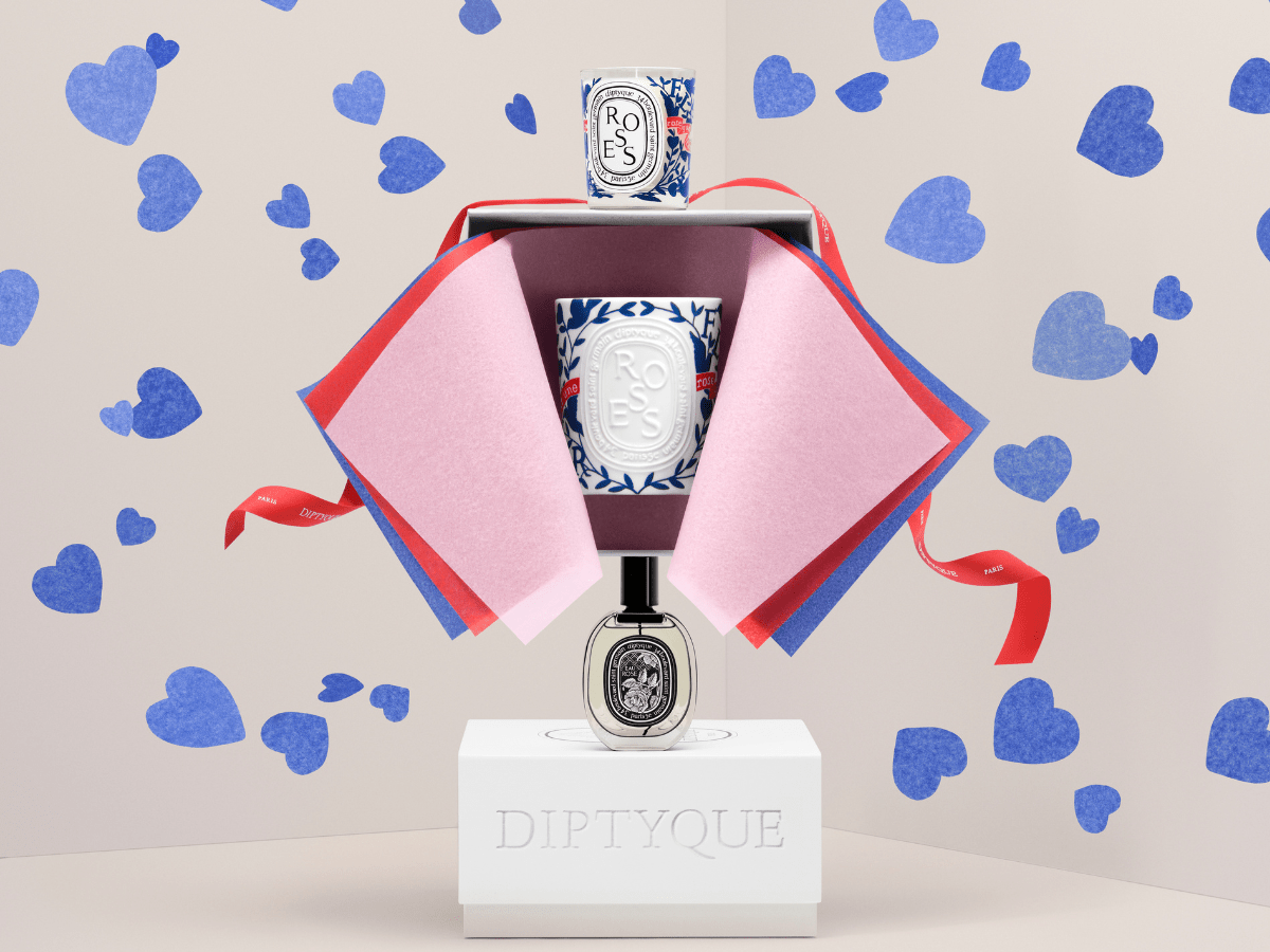 「ディプティック」から2026年バレンタイン限定コレクションが登場。アーティストが描くモダンな“青いローズ”を大切な人へ
