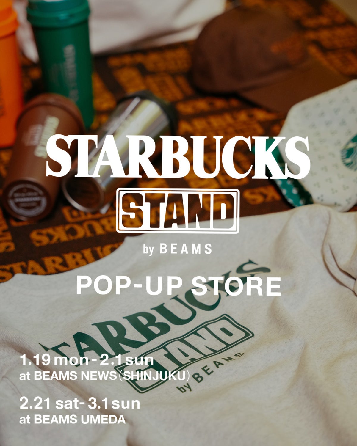 「STARBUCKS STAND by BEAMS」 POP-UP