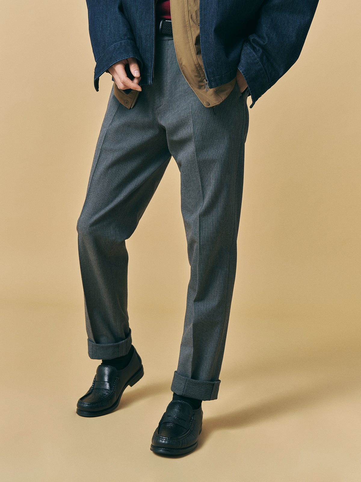 「ユニクロ」アウターの好印象コーデ②のパンツ