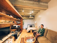 「1R 29平米 16帖」壁一面に趣味を詰め込む。奥行きを最大限生かしたデザイナーズ1R【おしゃれ男子の部屋カタログ／Vol.45】