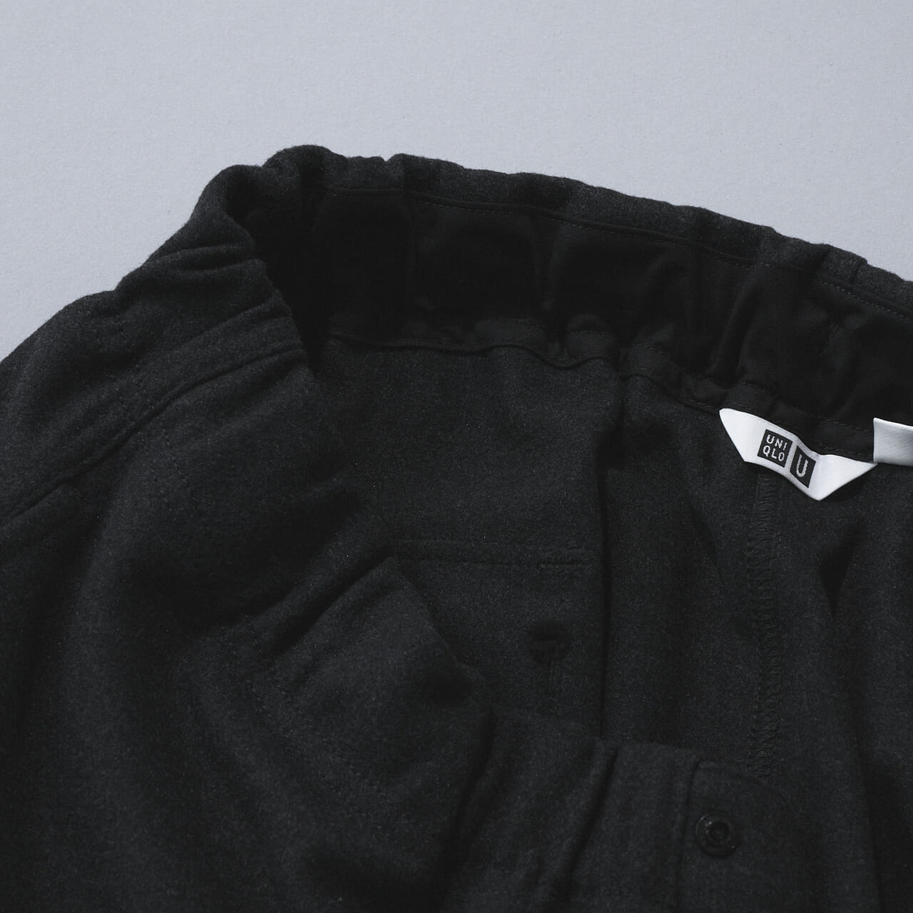 エディターが買ってよかったUniqlo Uのブラッシュドスウェットワイドパンツの裏地