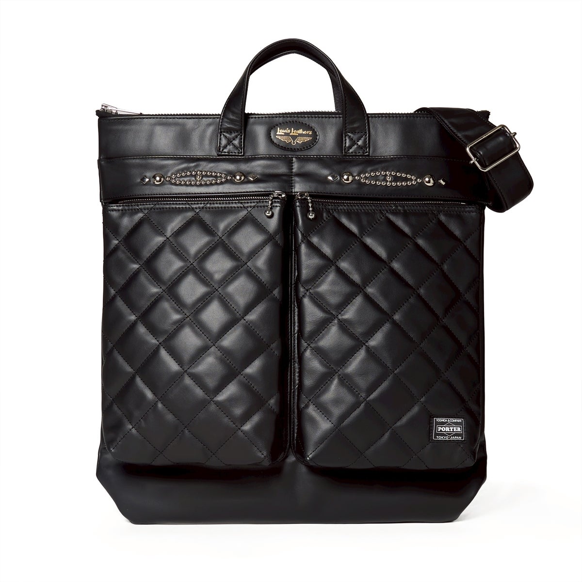 Lewis Leathers &times; PORTER &times; WOLF&rsquo;S HEAD HELMET BAG ￥330,000