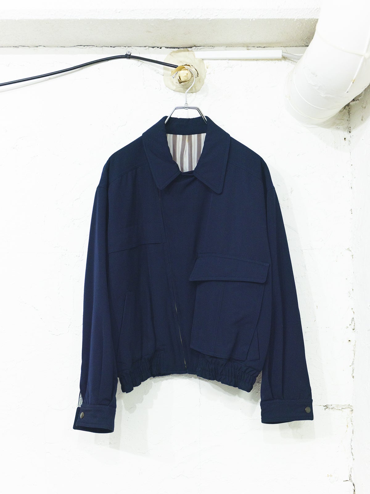 80&rsquo;s～90&rsquo;sスーツ地のライダースジャケット￥22,000