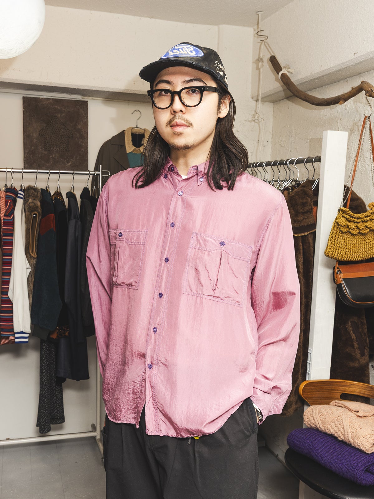 ピンクのシャツを着用した大澤さん