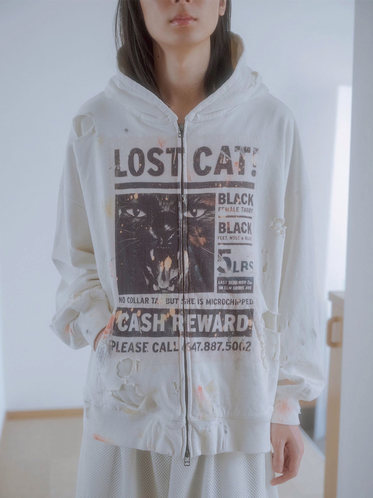 ヴィンテージスタイルのスウェットの着こなし