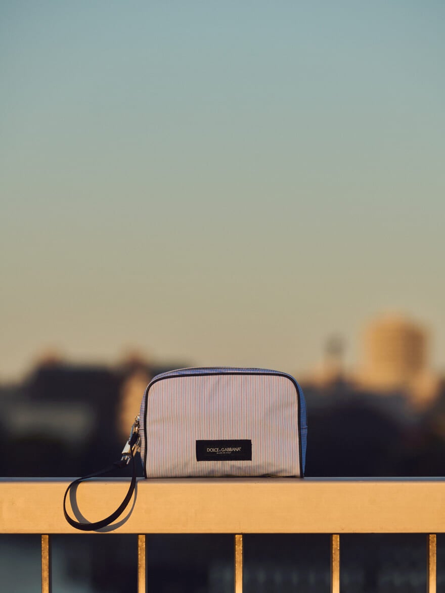 ドルチェ＆ガッバーナのコットンポプリン生地のミニバッグ