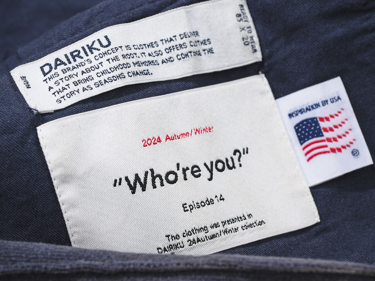 DAIRIKU スウェットパンツ　タグ