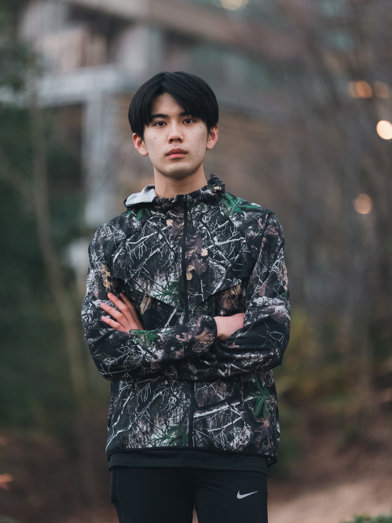 ナイキ ストラクチャー プラス　ナイキ　試着　ランニング　メンズノンノモデル稲井孝太朗　上半身