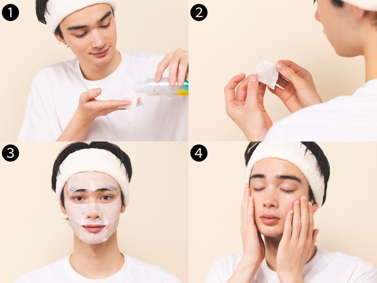 乾燥がひどい時のコットンパックの手順