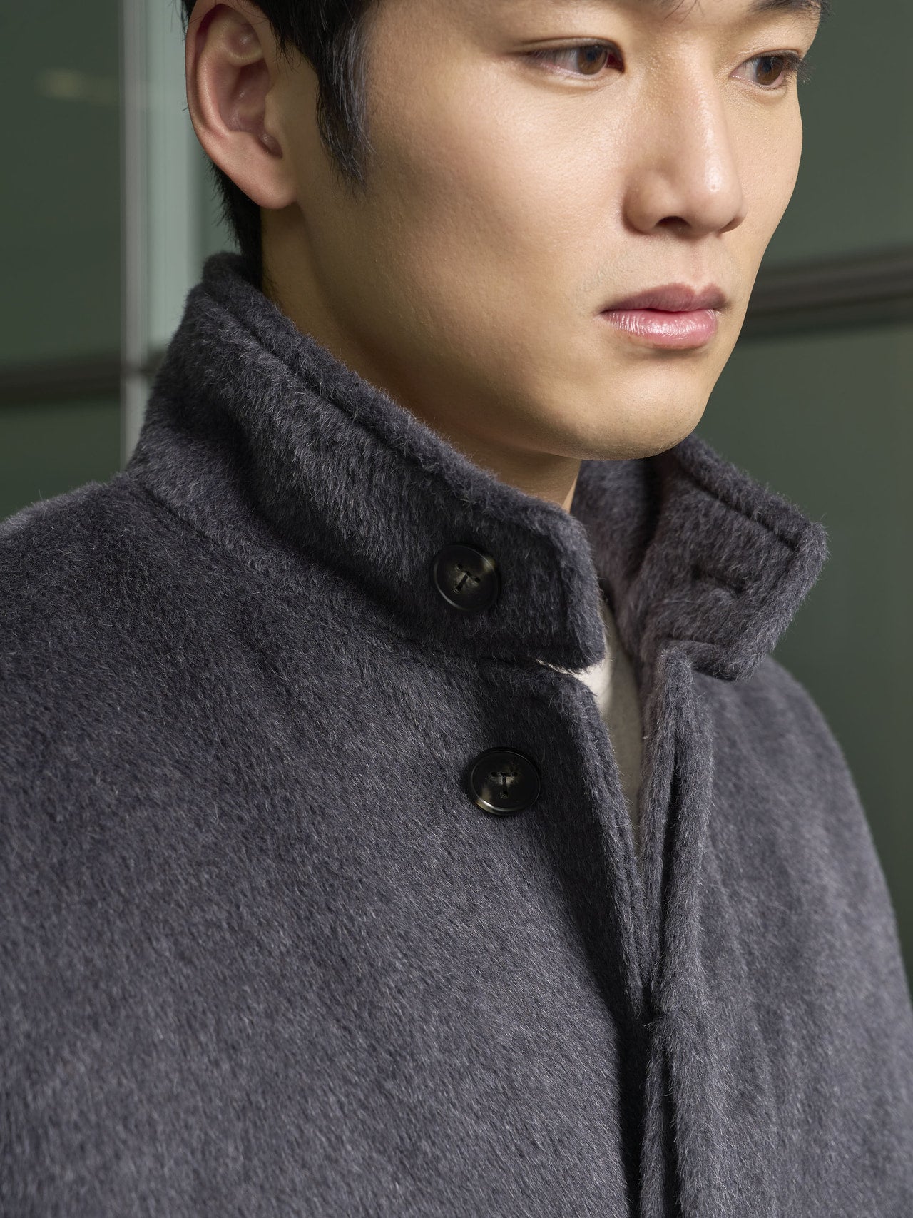 トッズのコートの襟