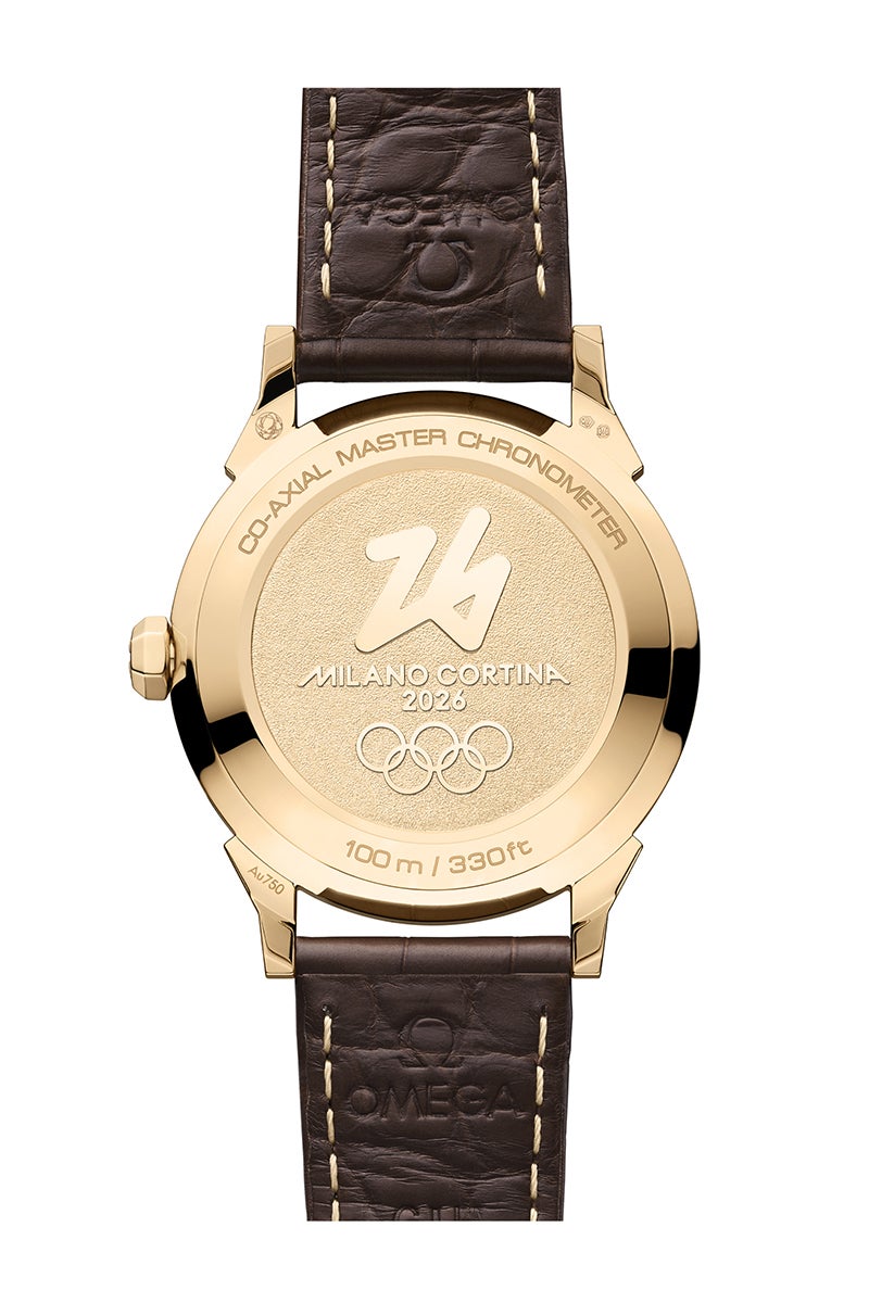 オメガの腕時計「シーマスター 37mm ミラノ・コルティナ2026」の裏蓋