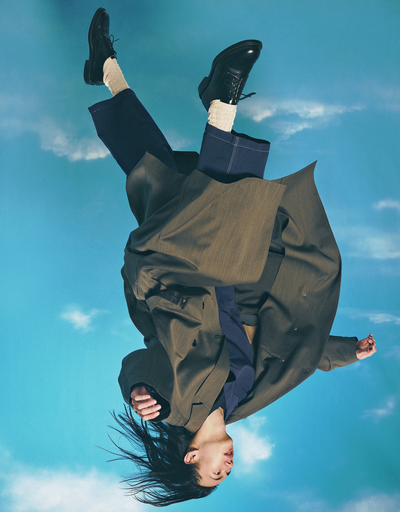 フット ザ コーチャー×グラフペーパーの靴