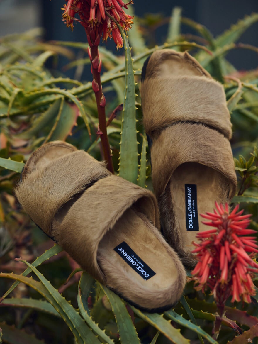 ドルチェ＆ガッバーナのファースリッパサンダル