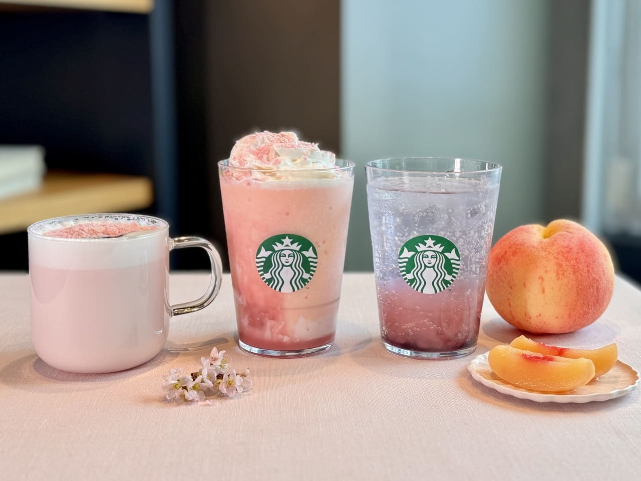 スタバ新作2026桜(SAKURA)メニュー全種類横並び