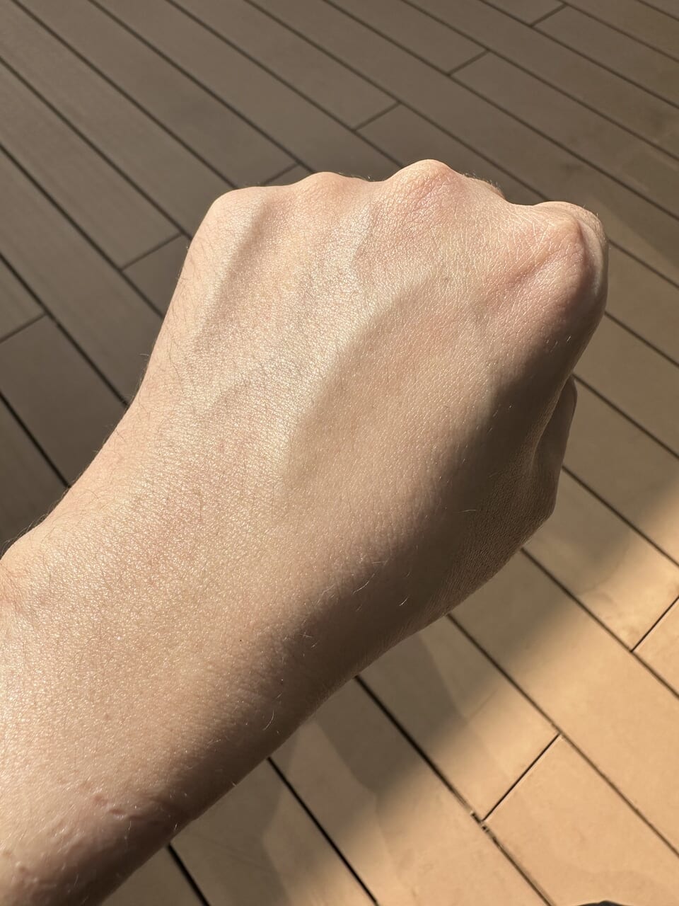 キュレル_スキンケアUVセラム　塗布後