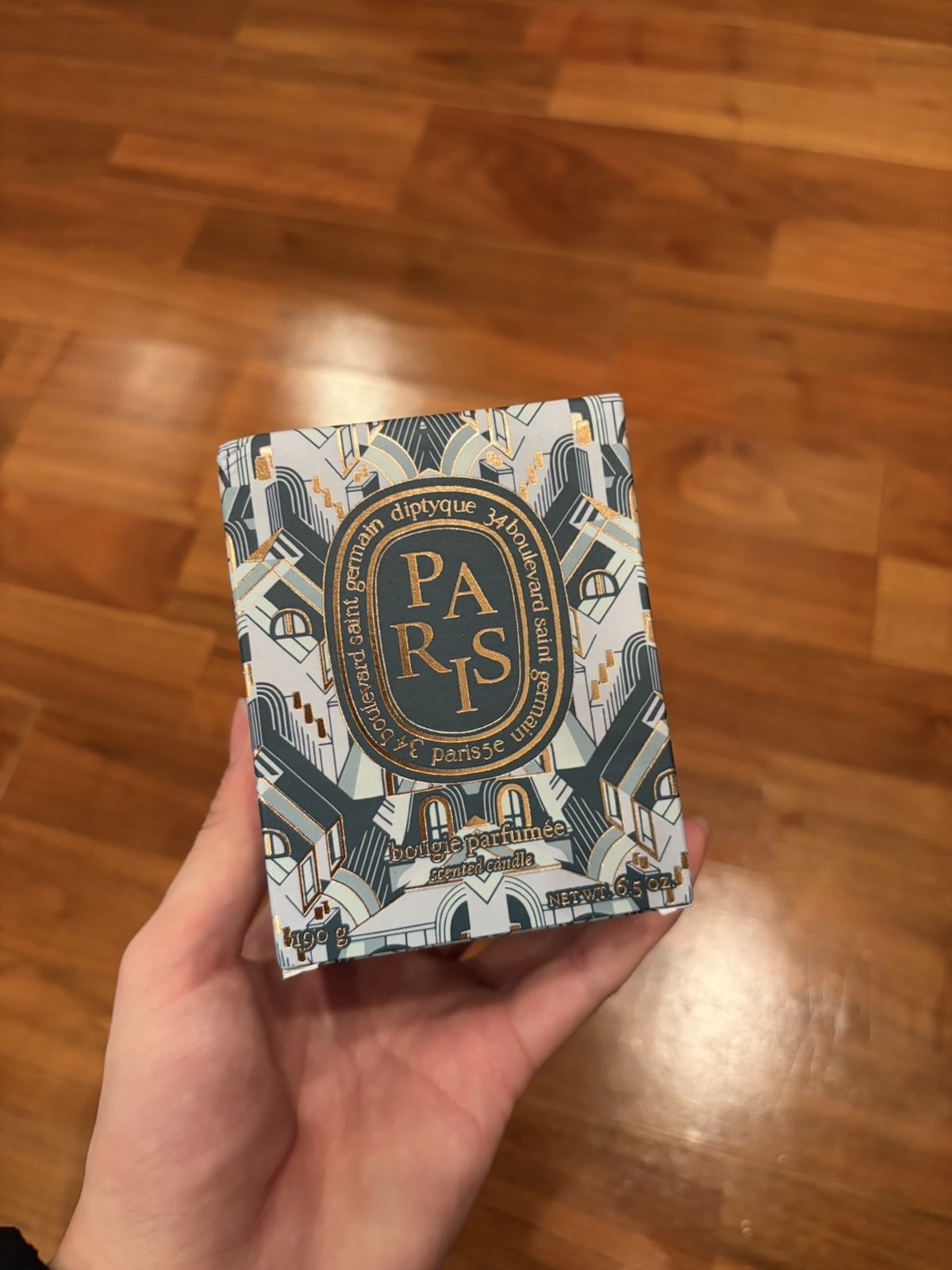Diptyqueのシティキャンドルコレクションから出ている「Paris City Candle」