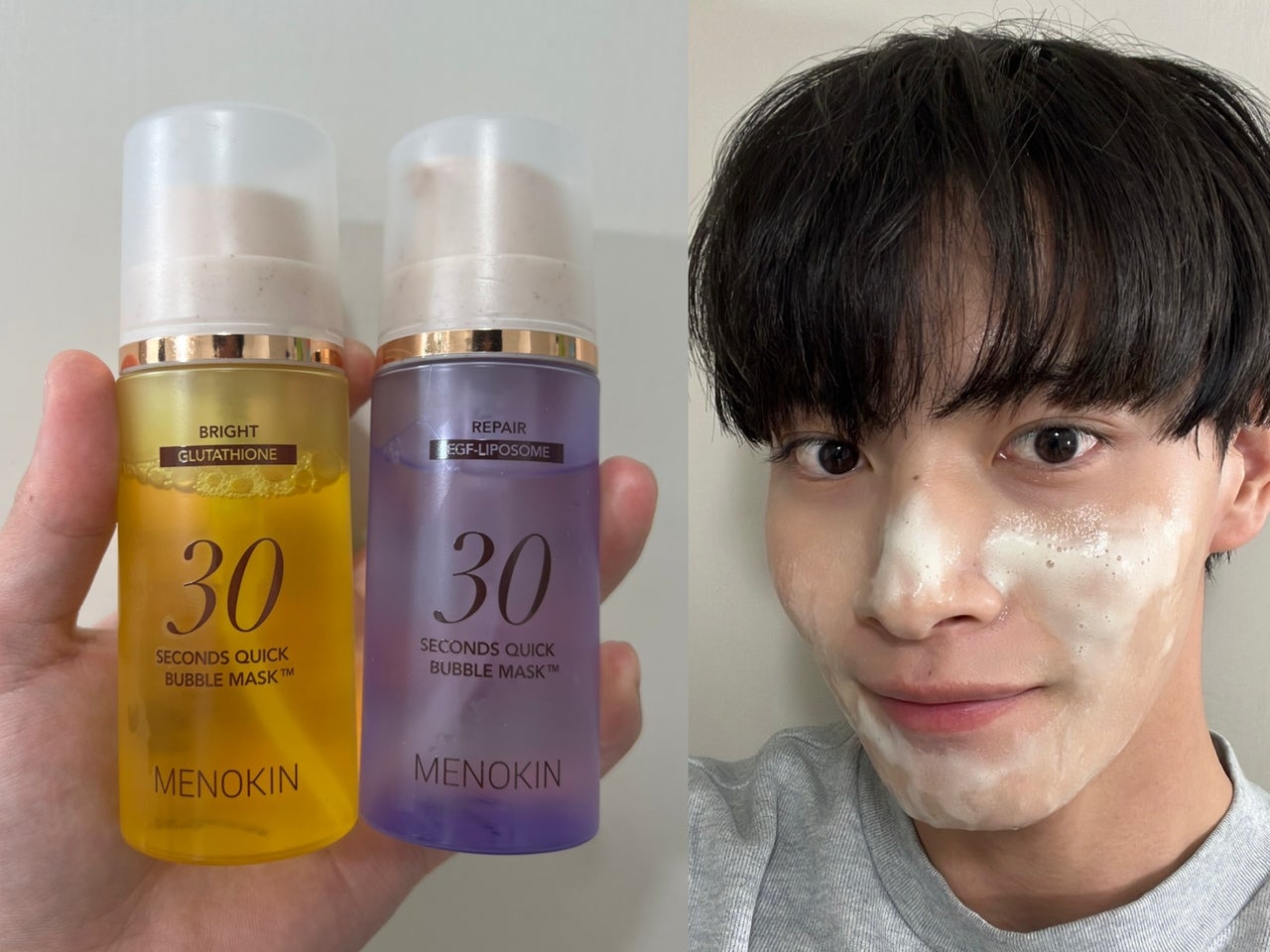 ツヤ肌爆誕！「MENOKIN(メノキン)」の泡パックを徹底レビュー！30秒の時短マスクは、忙しい朝に大活躍！