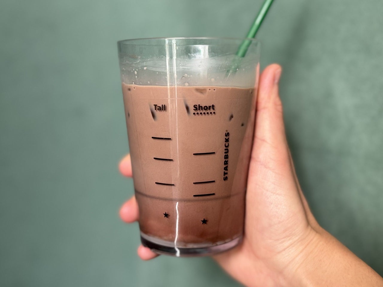 スタバ新作「スイート ミルク チョコレート」手持ち別角度