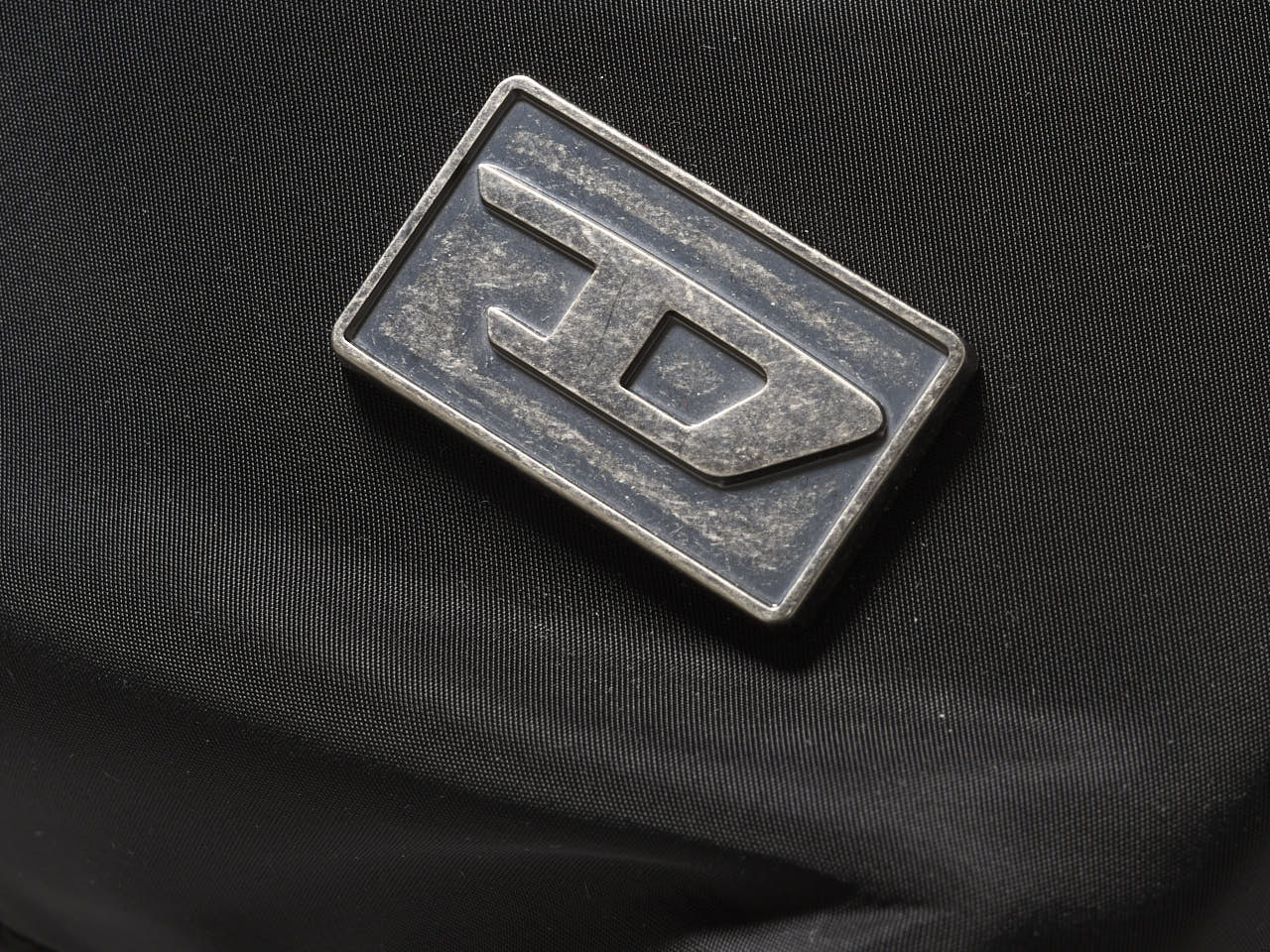 ディーゼル、黒バックパック、ロゴ