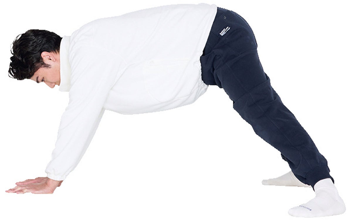 ヒンズープッシュアップの手順１