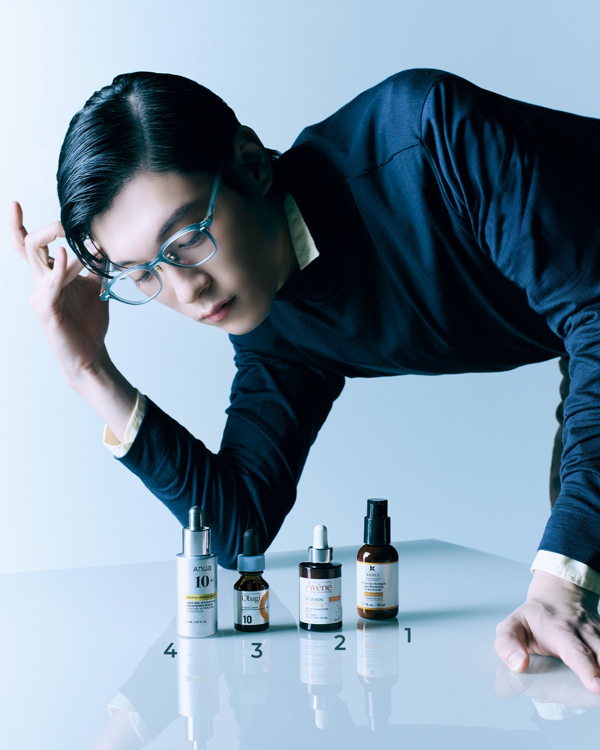 DS ライン コンセントレート 12.5C、アベンヌ C+ ラディアンス セラム、オバジ C10セラム、ビタミン10ポアトリックス セラム