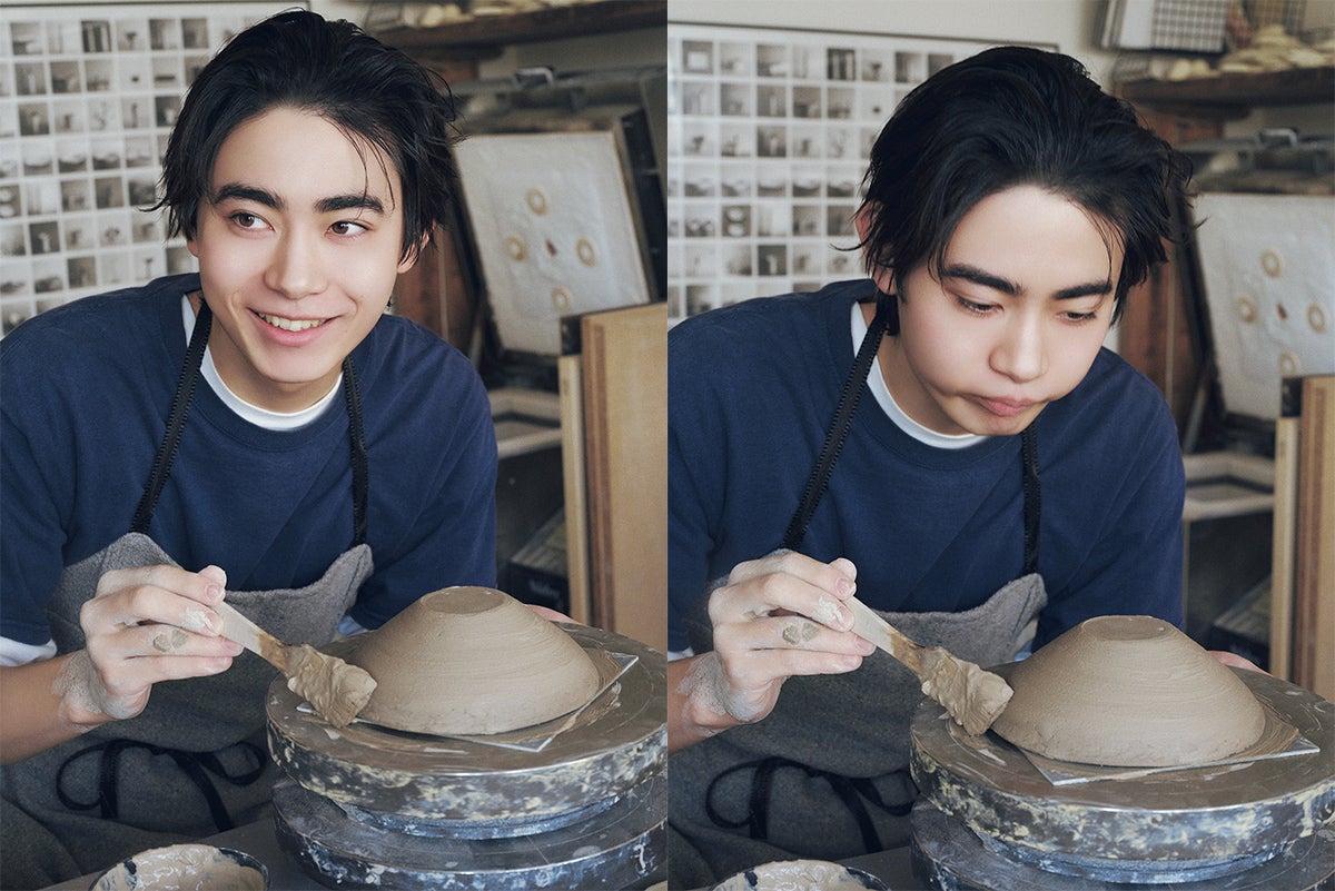 陶芸体験をする豊田裕大 5