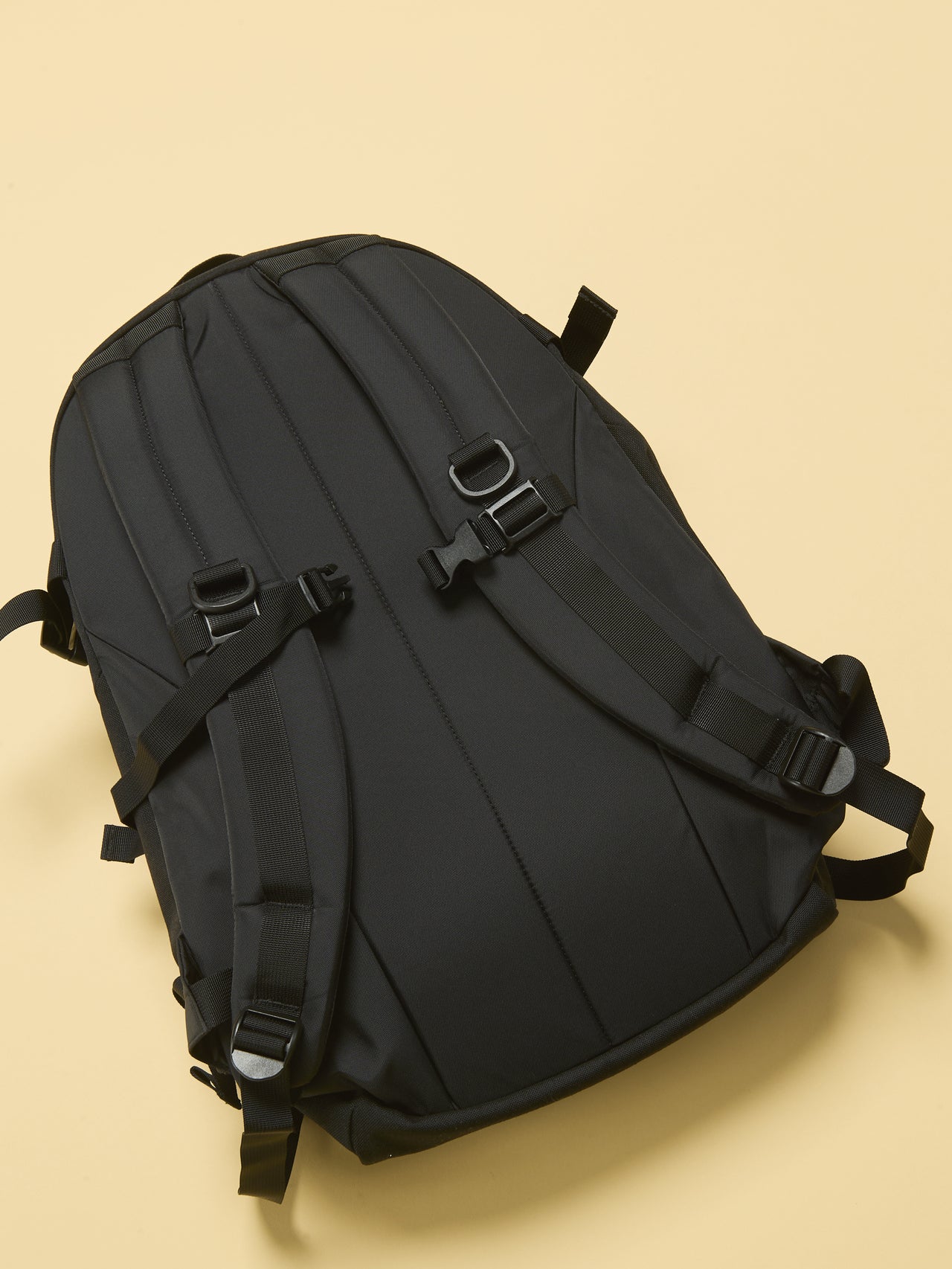 ザ・ノース・フェイスの黒バックパック／キンカジュー バッグのバックル