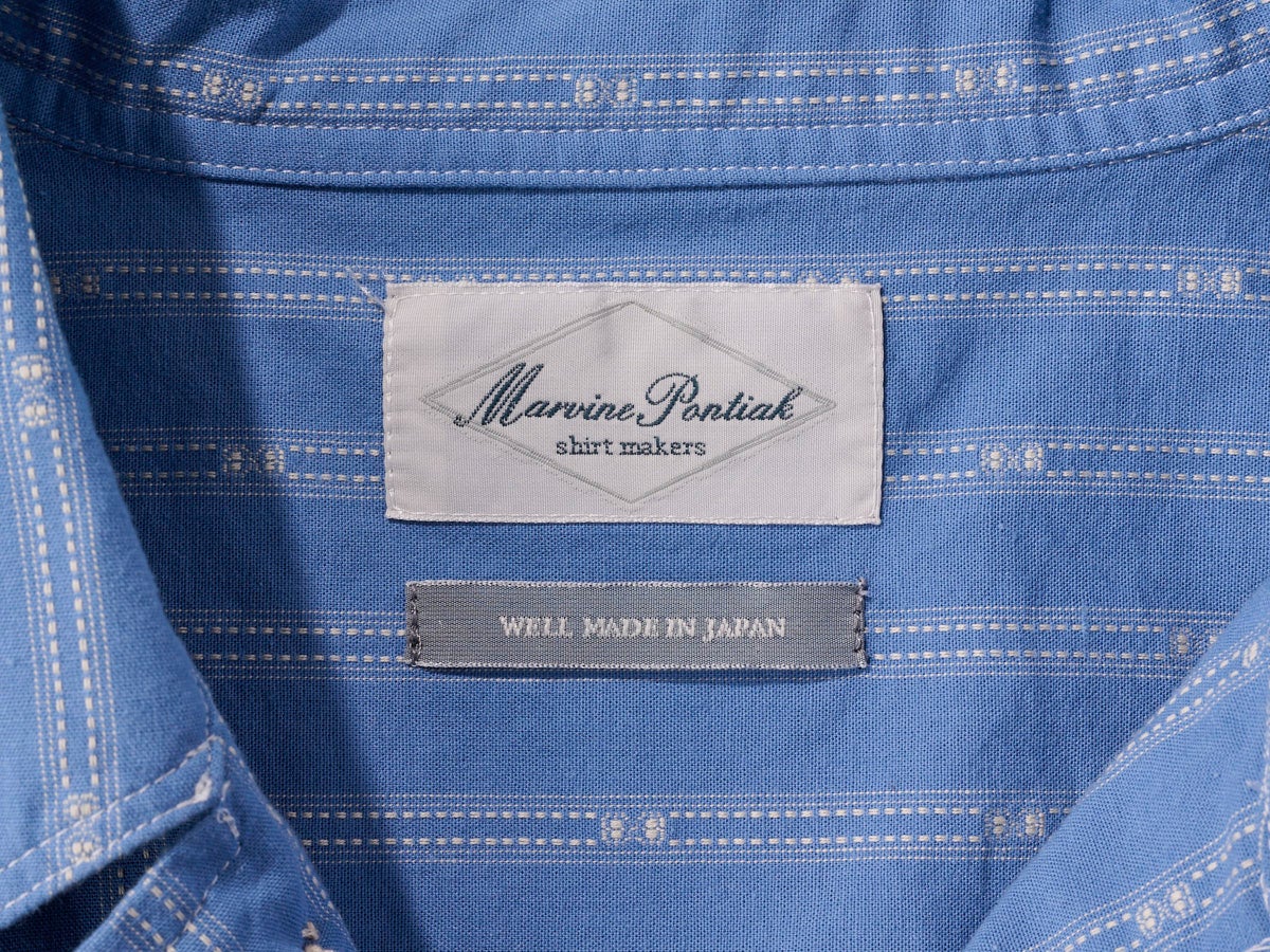 「マーヴィンポンティアック シャツメーカーズ」のシャツ/Cover All SHのタグ