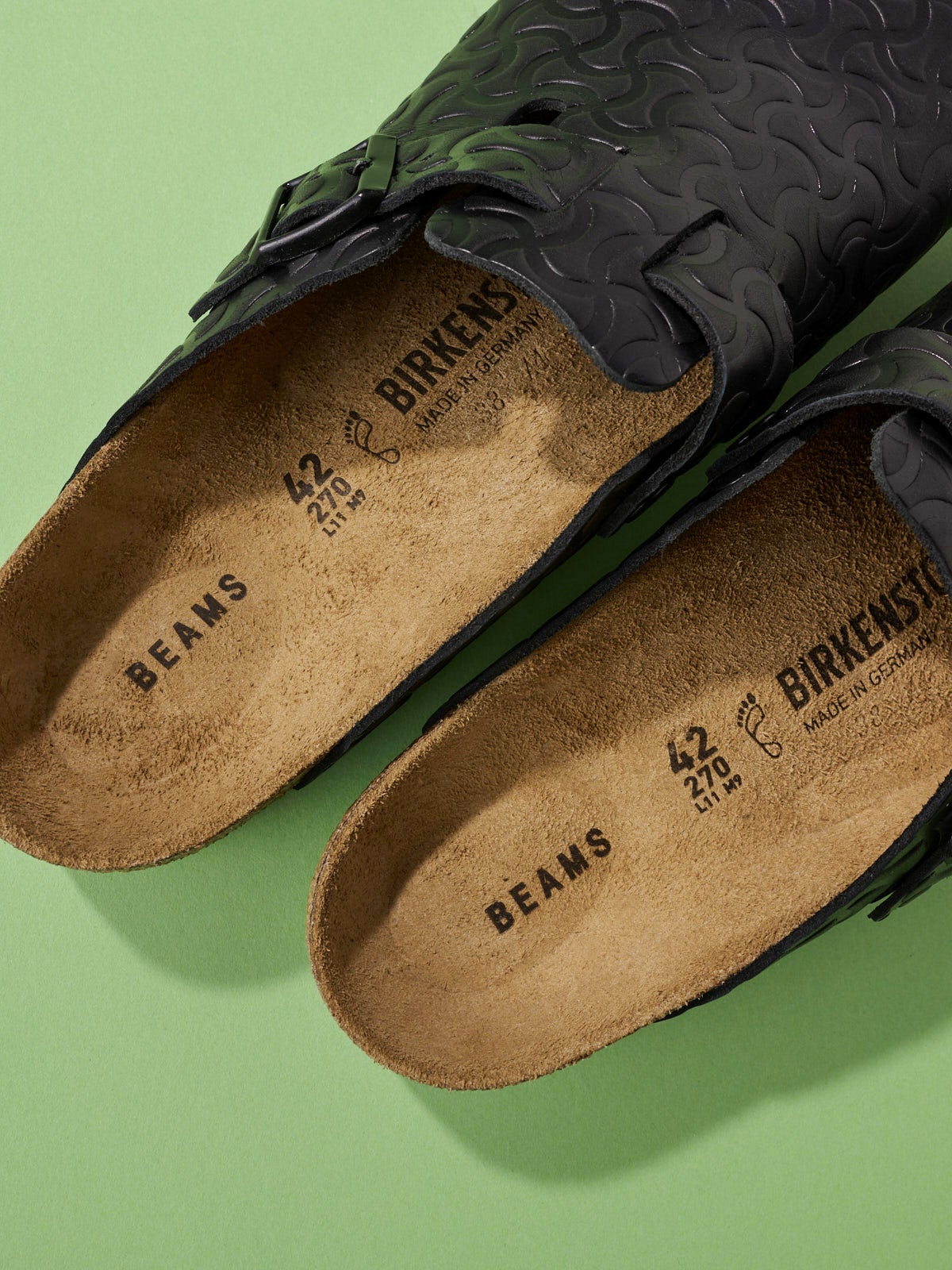 オシャレな人が買ってよかった「ビルケンシュトック」&times;「ビームス」のサンダル 別注 ボストンのインソール