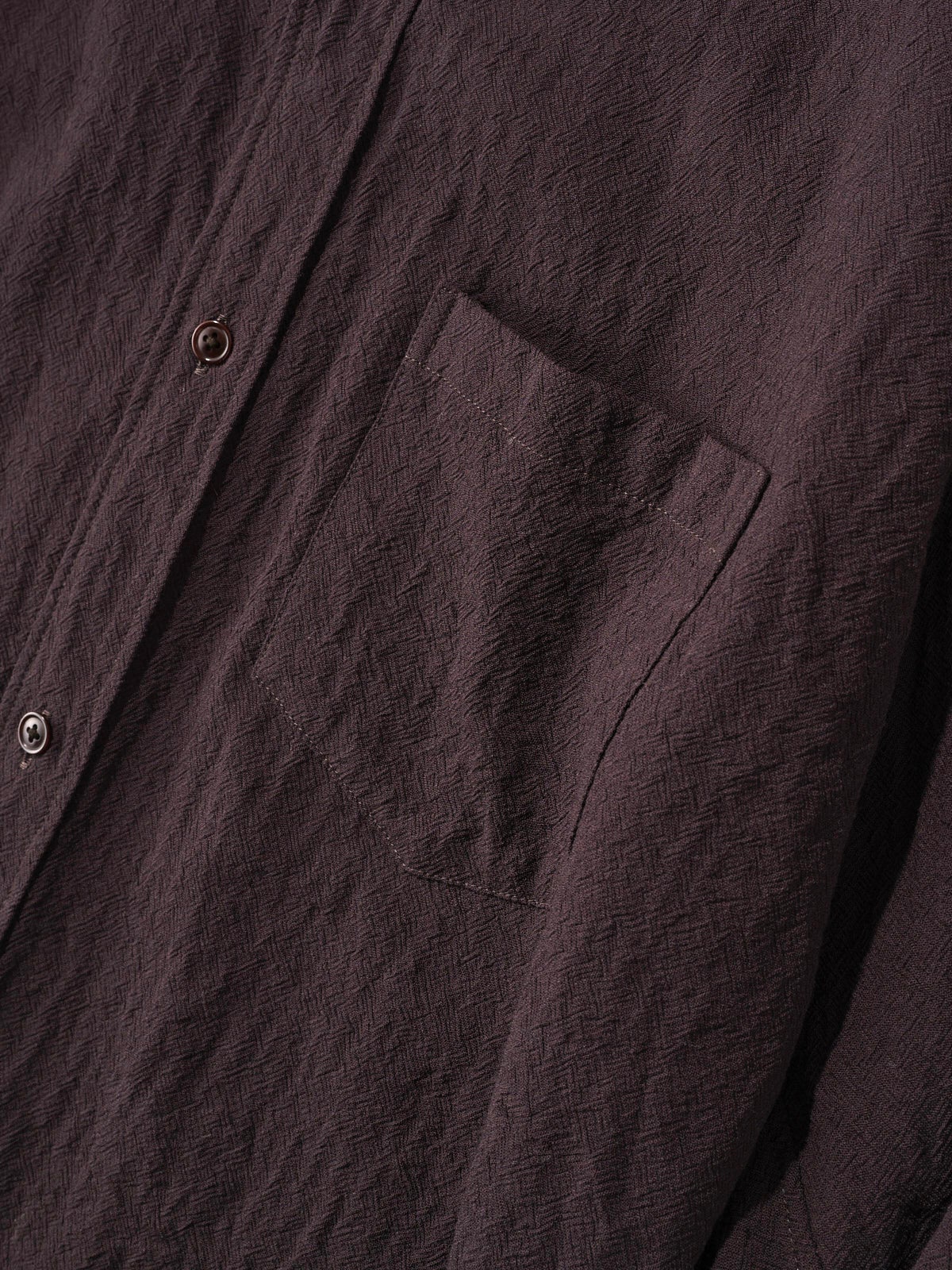 オシャレな人が買ってよかった「プロダクト トゥエルブ」のシャツ Techno Wool /Namonaki Shirtの胸ポケット