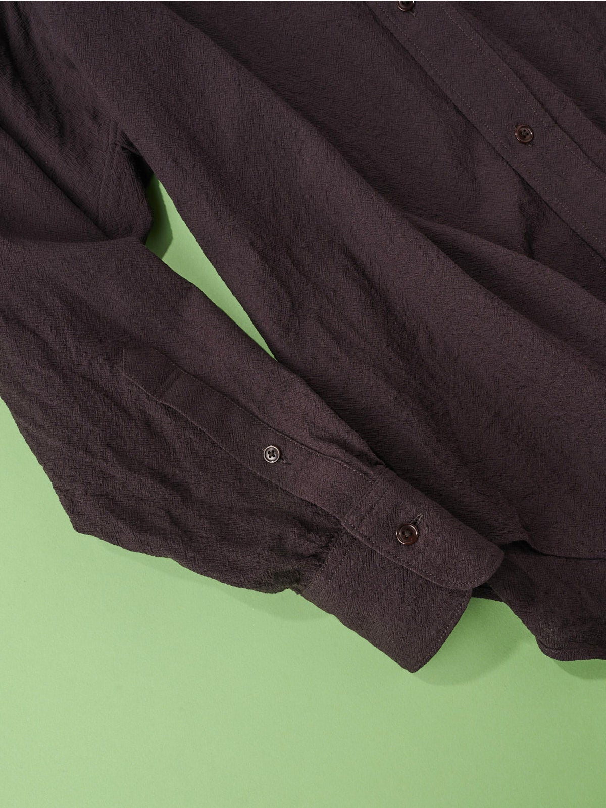 オシャレな人が買ってよかった「プロダクト トゥエルブ」のシャツ Techno Wool /Namonaki Shirtの袖