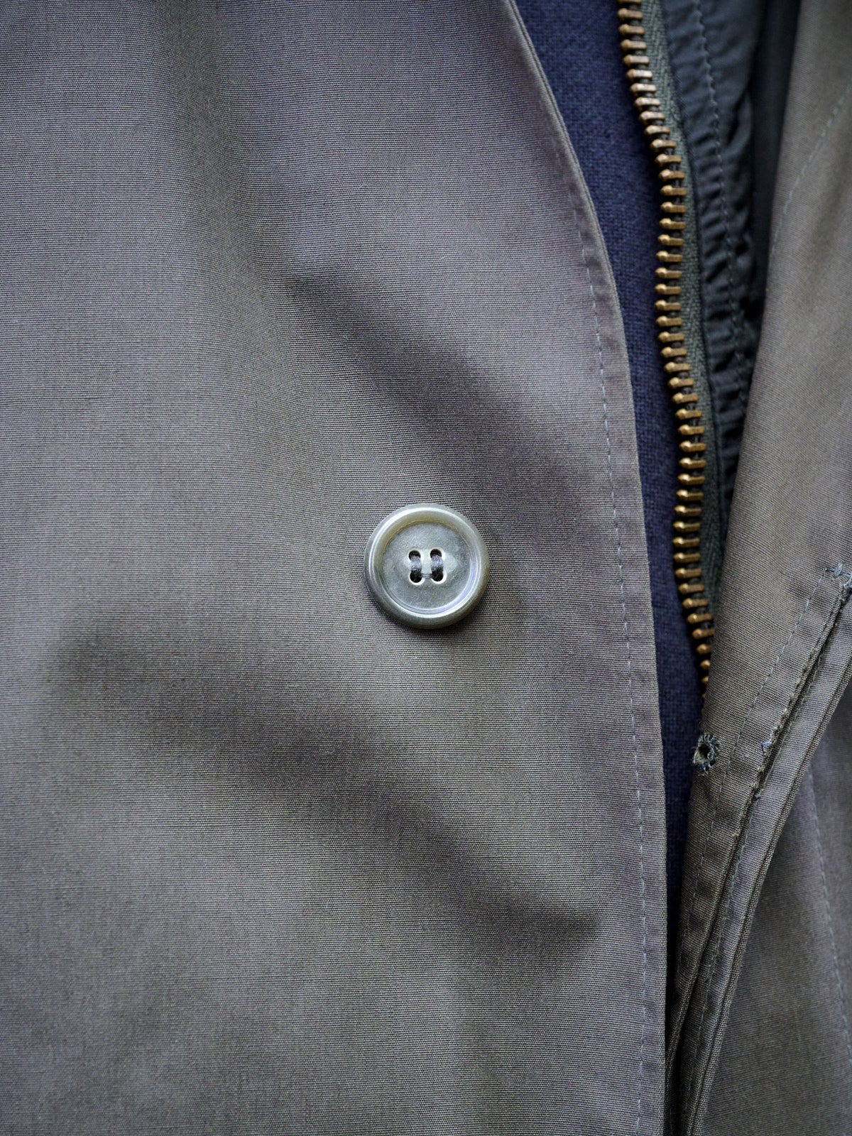古着のコートのボタン