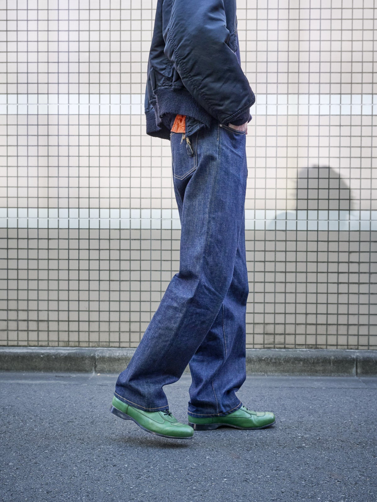 ディガウェルのジーンズのサイド