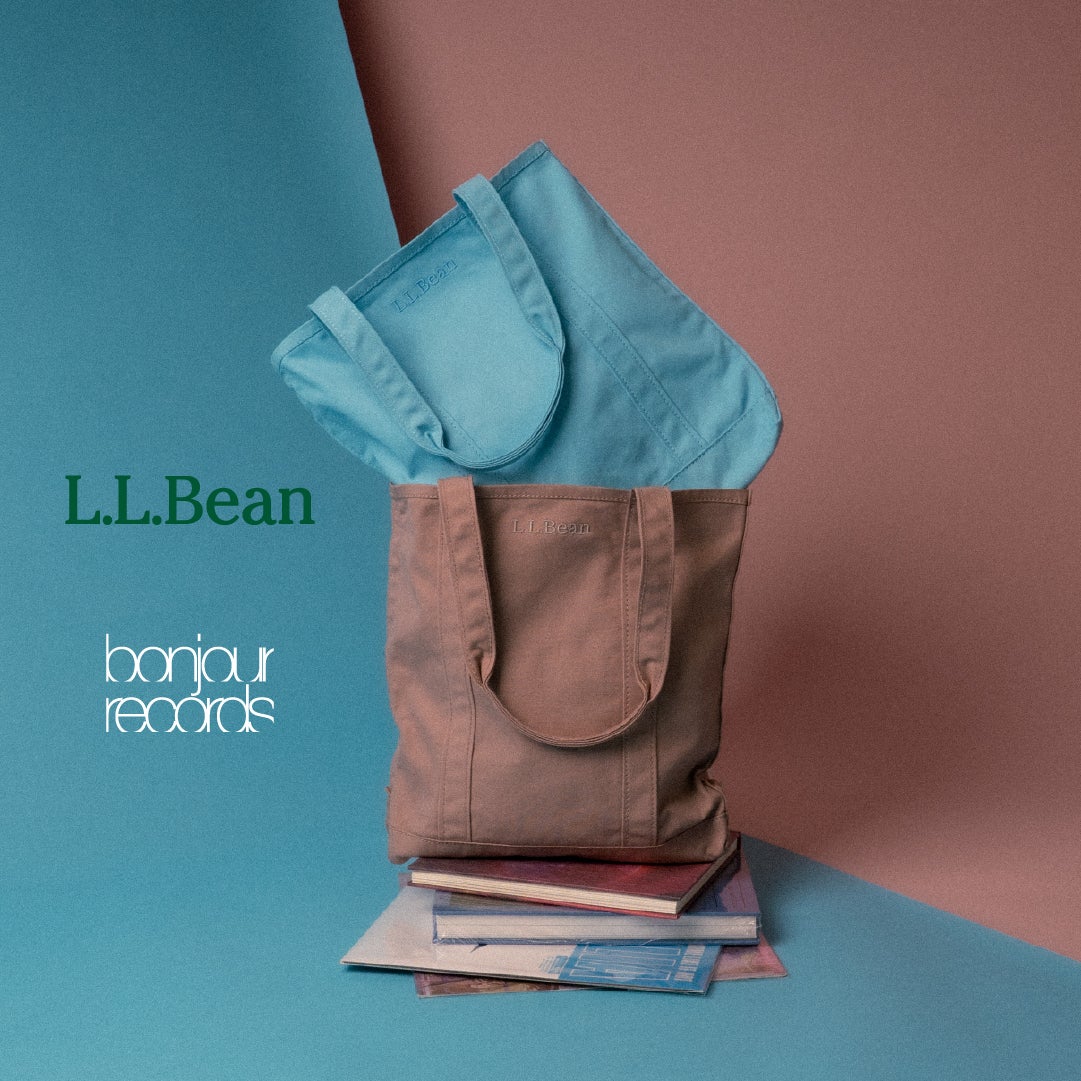 bonjour records（ボンジュールレコード） L.L.Bean（エル・エル・ビーン） 別注バッグ　キービジュアル
