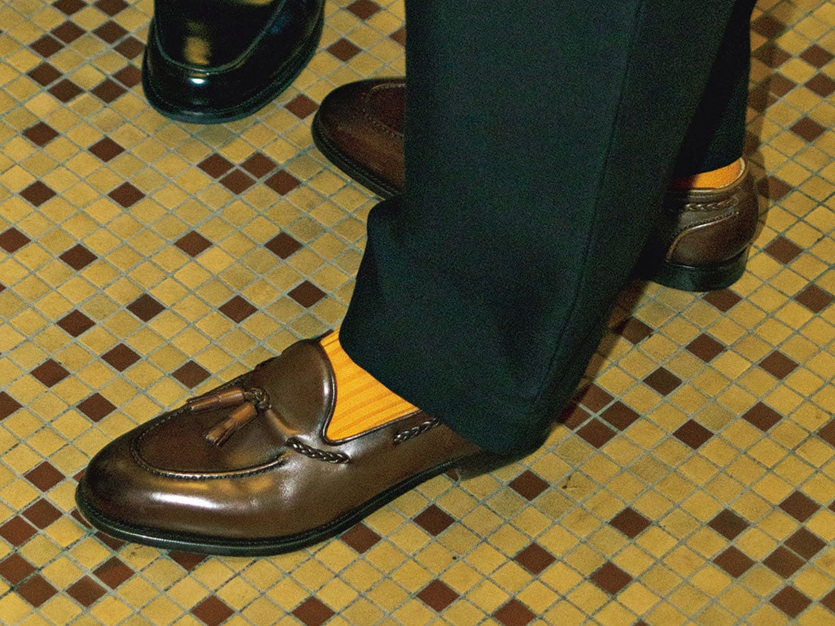 エドワード グリーンのタッセルローファー「Belgravia」