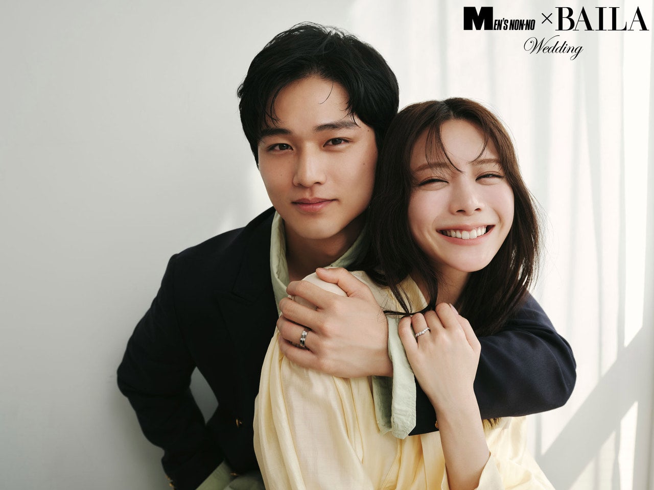 中川大輔と貴島明日香、ハリー・ウィンストンのペアジュエリーとウォッチで始めるウェディングストーリー【MEN’S NON-NO×BAILA 2人が主役のウェディング vol.1】