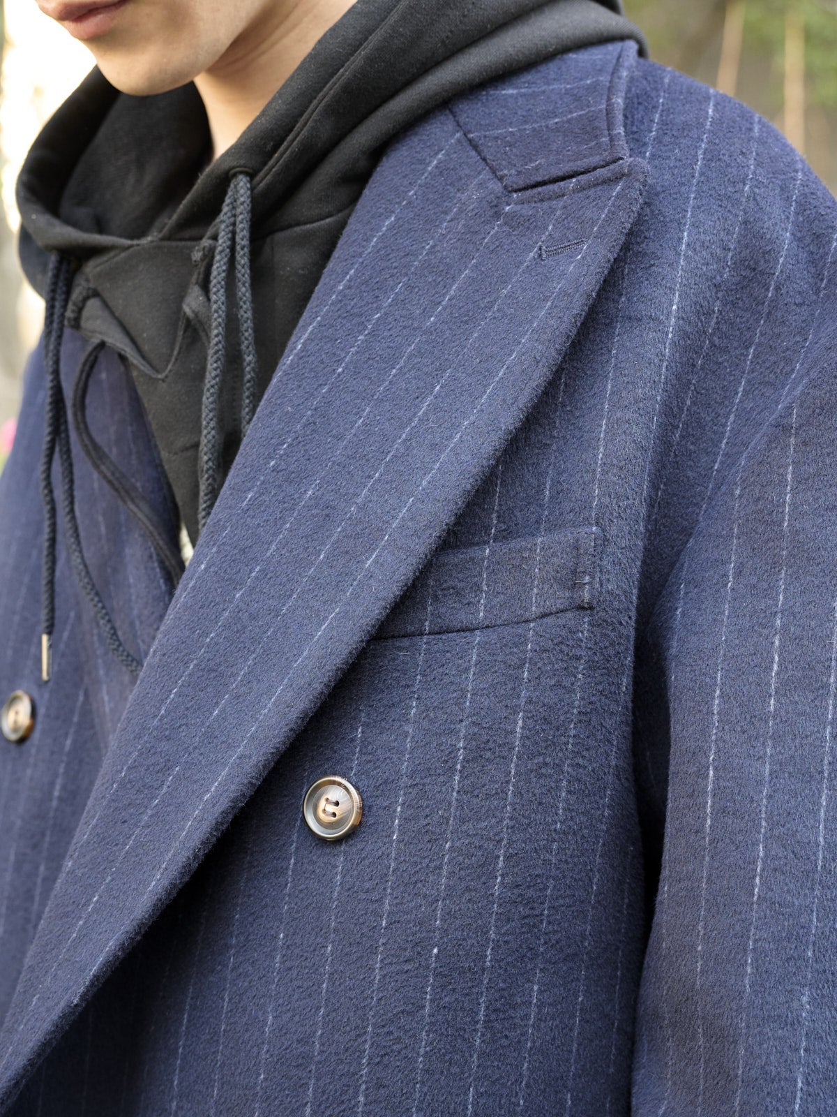 ザラ&times;ソウシオオツキのコートの襟