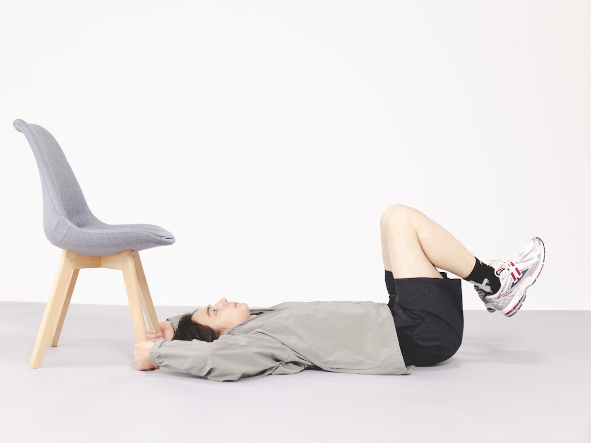 Step１：仰向けで土台を安定させる　イメージ画像