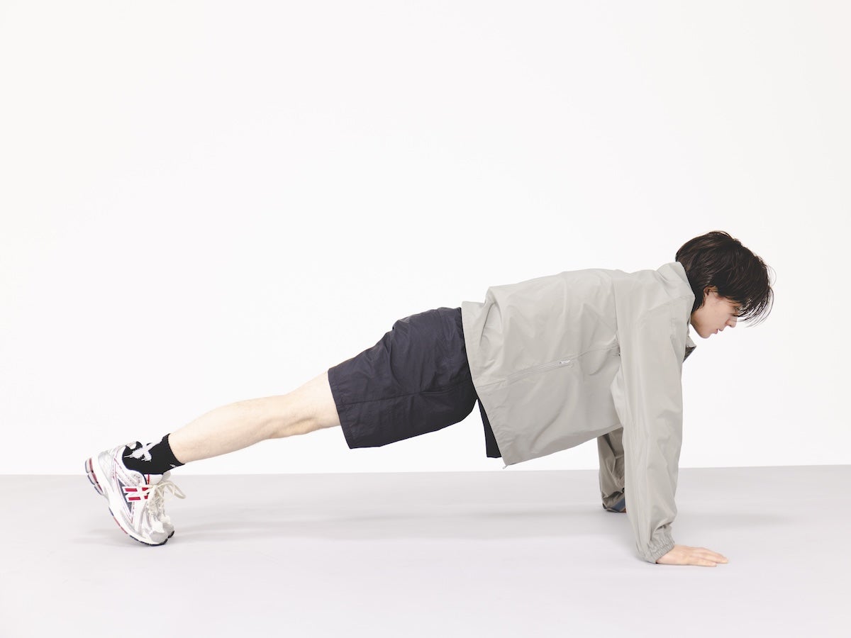 Step１：四つん這いから「への字」を作る　イメージ画像