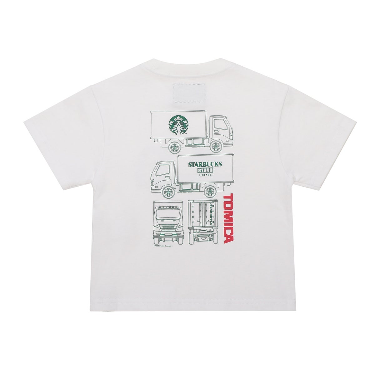 トミカ for STARBUCKS STAND by BEAMS/ トミカ トラックプリントTシャツ A・キッズ Tシャツ A 6