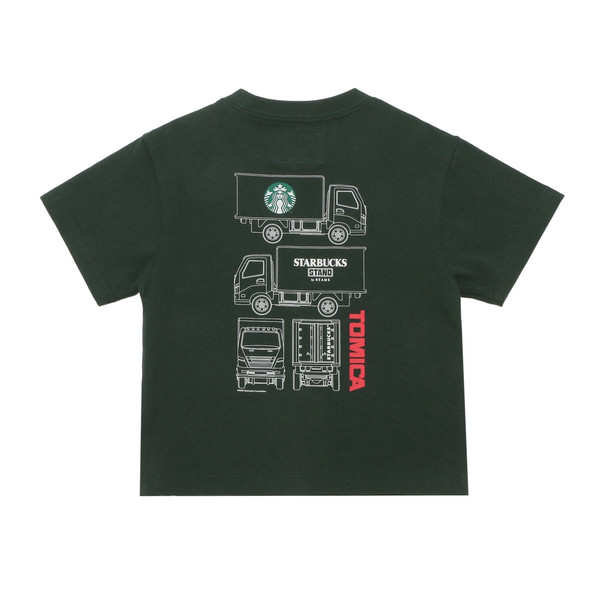 トミカ for STARBUCKS STAND by BEAMS/ トミカ トラックプリントTシャツ A・キッズ Tシャツ A 8