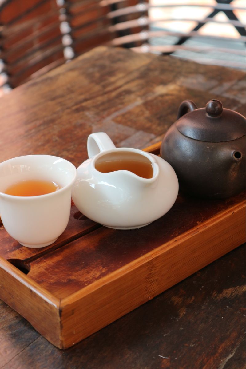 大館の中にあるレストラン「樂茶軒」の中国茶