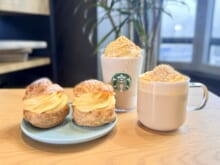 【スタバ 新作メニュー】韓国発「シュークリーム フラペチーノ®」はホイップが決め手！卵黄味溢れる一杯