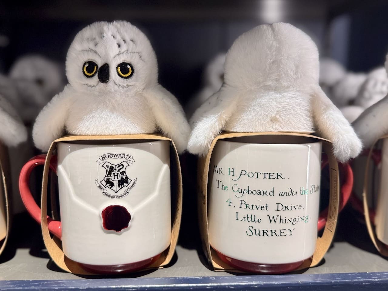 ホグワーツ入学許可証 マグカップ & ヘドウィグ ぬいぐるみ ギフトセット