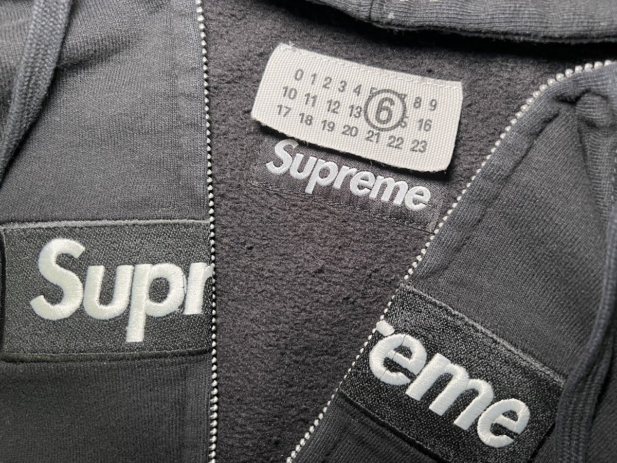 エディターが買ってよかったsupreme&times;MM6 Maison Margiera Box Logo Zip Up Hooded Sweatshirt ロゴ