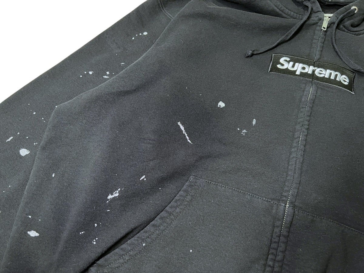 エディターが買ってよかったsupreme&times;MM6 Maison Margiera Box Logo Zip Up Hooded Sweatshirt　フロント
