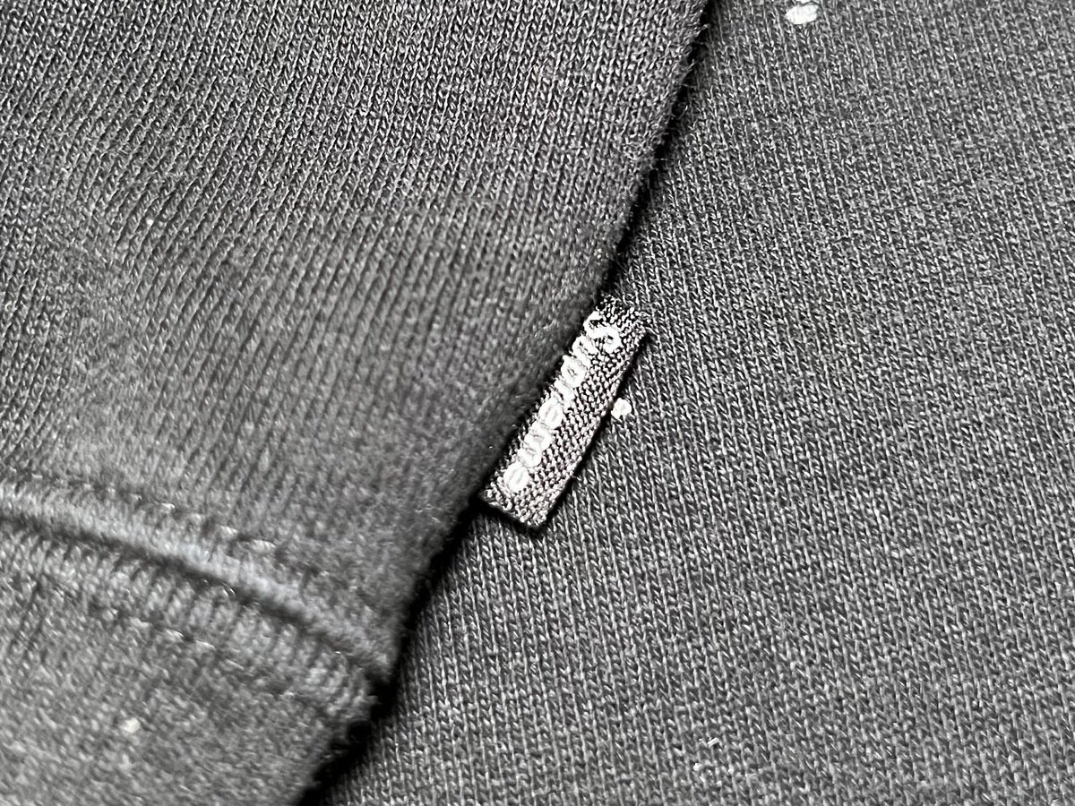 エディターが買ってよかったsupreme&times;MM6 Maison Margiera Box Logo Zip Up Hooded Sweatshirt　ロゴ　タグ