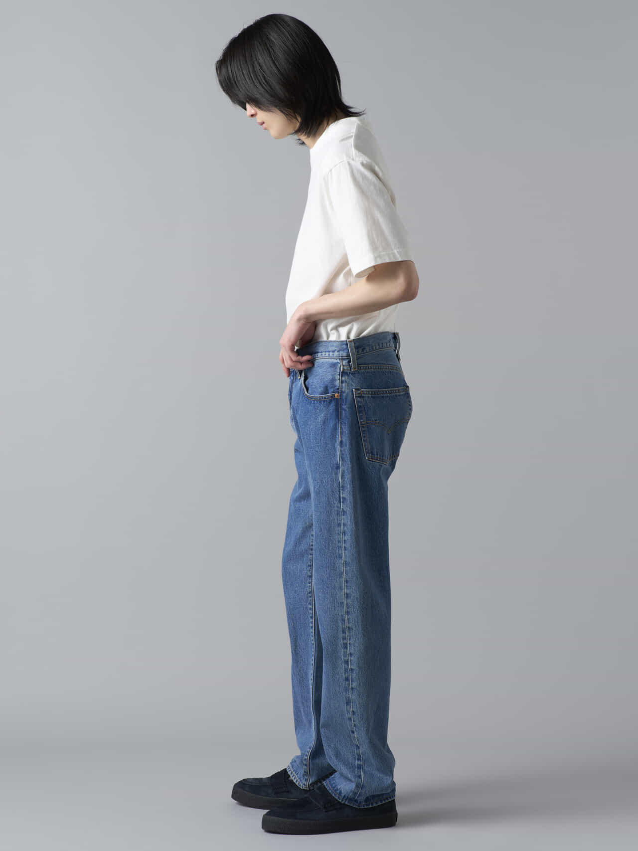 Levi's&reg;「555&reg;」を穿いてみた　サイド