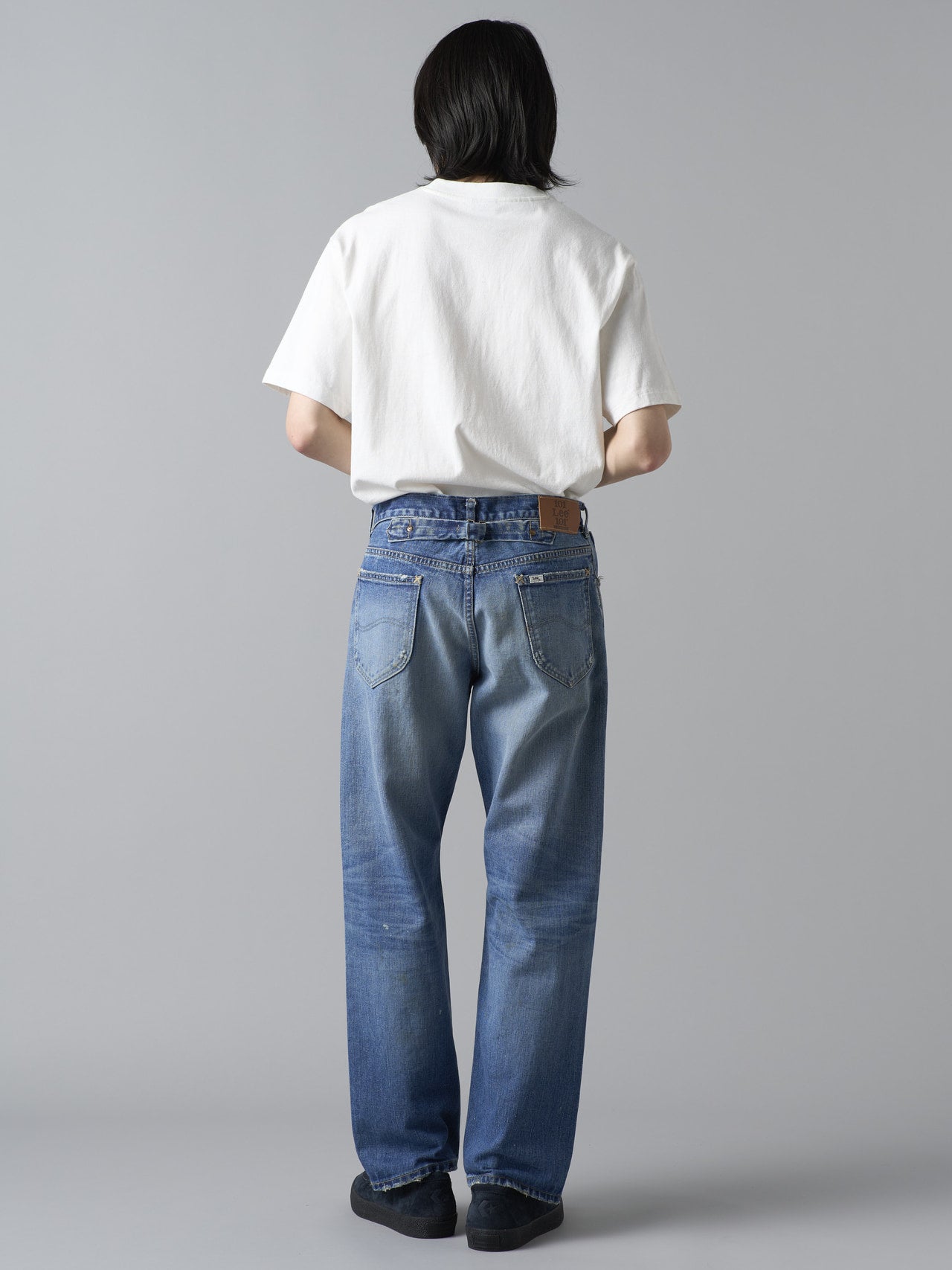 Lee、【101 101周年記念特別モデル】ANNIVERSARY 101-Z RIDERS JEAN ストレートデニムパンツ、モデルカット、バック、四坂亮翔